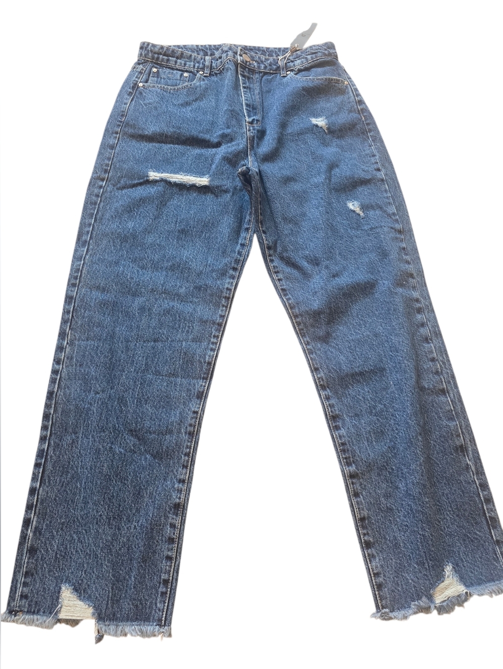 Tractr Women's Size 10 High Rise Weekender Distressed Jeans New With Tags